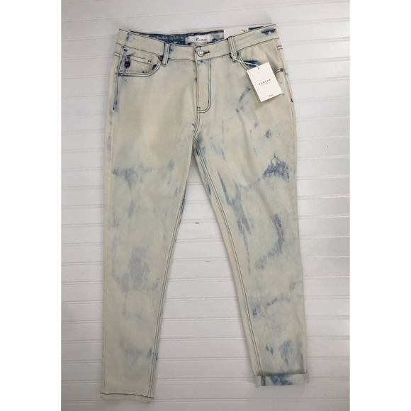 Kancan Light Acid Wash Mid Rise Super Skinny Ankle Jeans Size 31 - Picture 2 of 8